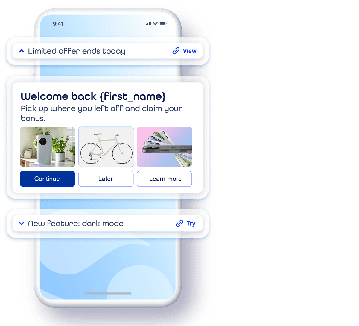 Mobile Phone With Notifications