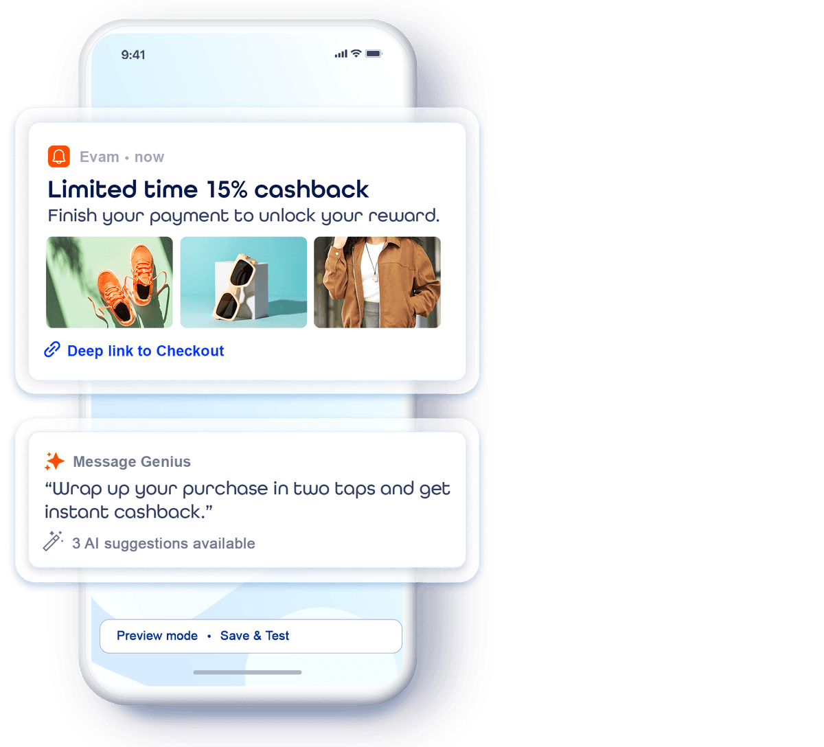 Mobile Phone With Notifications